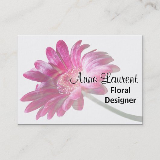 Plasher Bleek bloemblaadjes Professioneel 3,5" x 2 Visitekaartje (Voorkant)