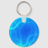 Plasma Ball Aqua Blue Photo Sleutelhanger (Achterkant)