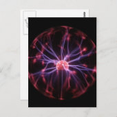 Plasma Ball Briefkaart (Voorkant / Achterkant)