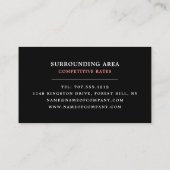 Plasma Ball, elektricien Visitekaartje (Achterkant)