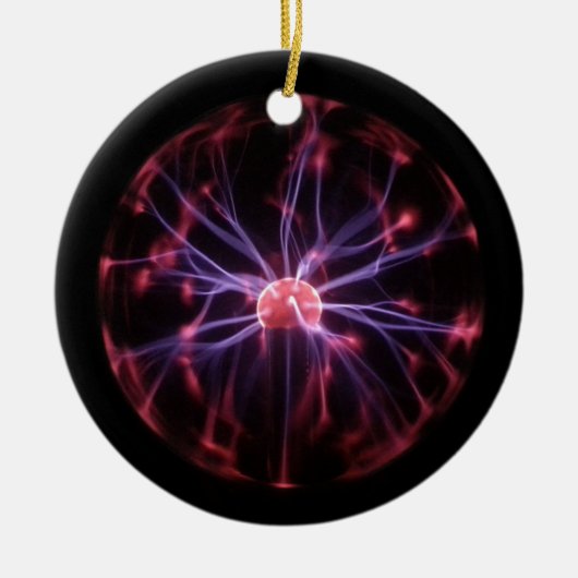 Plasma Ball Keramisch Ornament (Voorkant)