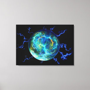 Plasma Electric Canvas Afdruk