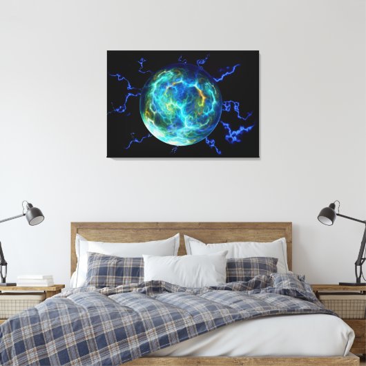Plasma Electric Canvas Afdruk (Insitu (Slaapkamer))