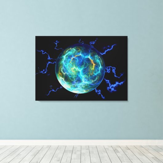 Plasma Electric Canvas Afdruk (Insitu (Houten vloer))