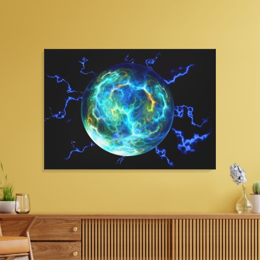 Plasma Electric Canvas Afdruk (Insitu (Woonkamer))