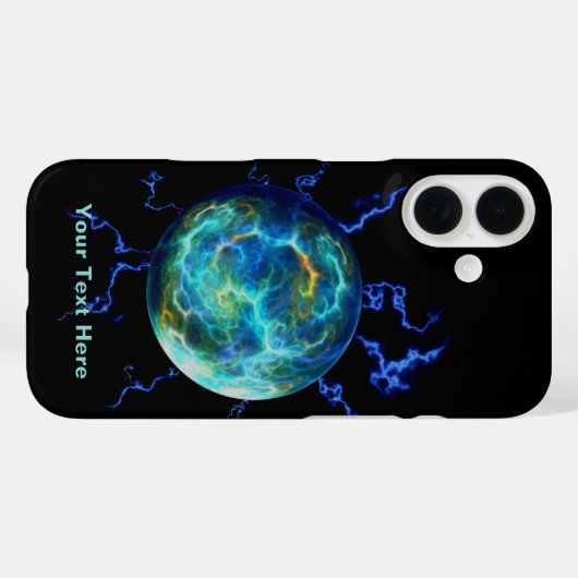 Plasma Electric Case-Mate iPhone Case (Achterkant (horizontaal))
