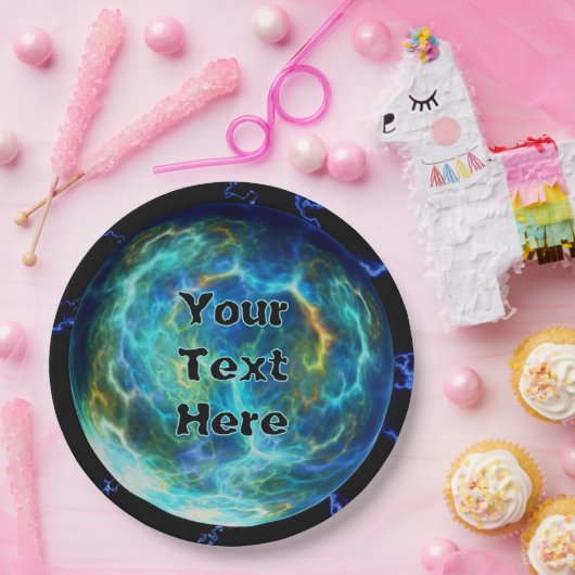 Plasma Electric Papieren Bordje (Feest)