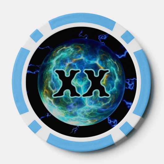 Plasma Electric Poker Chips (Achterkant)