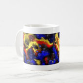 plasma fractal patroon koffiemok (Voorkant links)