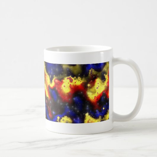 plasma fractal patroon koffiemok (Rechts)