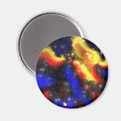 plasma fractal patroon magneet (Voorkant / Achterkant)