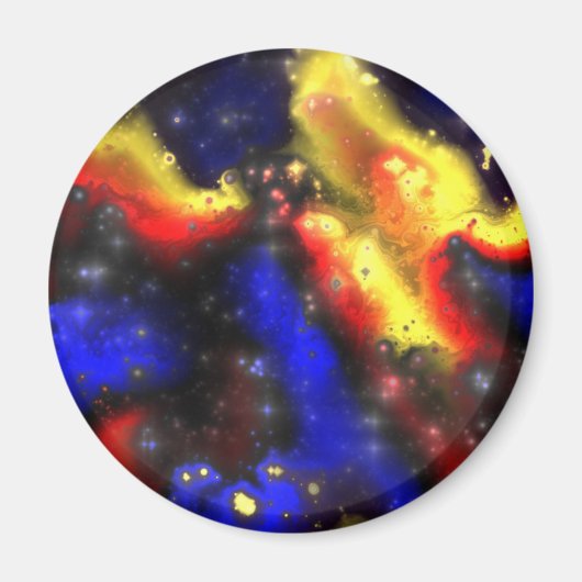 plasma fractal patroon magneet (Voorkant)