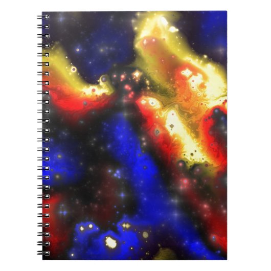 plasma fractal patroon notitieboek (Voorkant)
