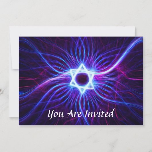 Plasma Magen Bar/Bat Mitzwa Kaart (Voorkant)
