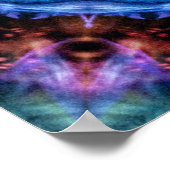 Plasmagoria - Psychdelische Tie Dye Mandala Poster (Hoek)