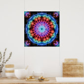 Plasmagoria - Psychdelische Tie Dye Mandala Poster (Keuken)