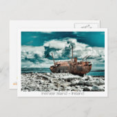 Plassey Wreck Briefkaart (Voorkant / Achterkant)