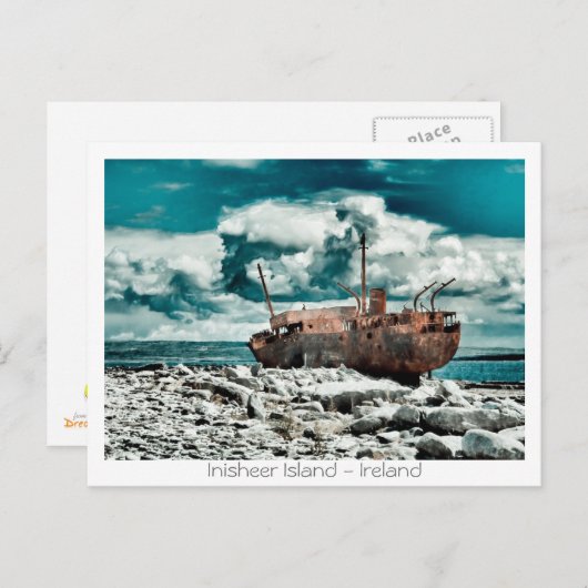 Plassey Wreck Briefkaart (Voorkant / Achterkant)