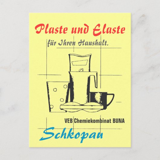 Plaste und Elaste DDR Briefkaart (Voorkant)