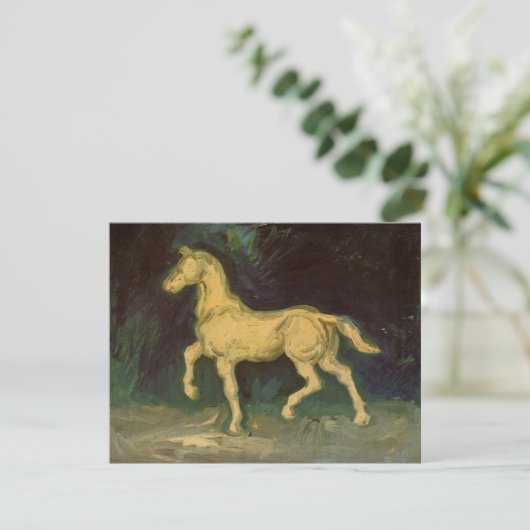 Plaster Statuette of a Horse van Vincent van Gogh (Staand voorkant)