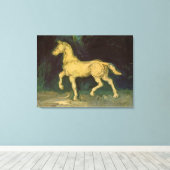 Plaster Statuette of a Horse van Vincent van Gogh Canvas Afdruk (Insitu (Houten vloer))