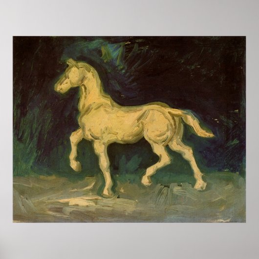 Plaster Statuette of a Horse van Vincent van Gogh Poster (Voorkant)