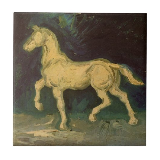 Plaster Statuette of a Horse van Vincent van Gogh Tegeltje (Voorkant)