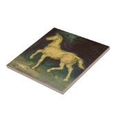 Plaster Statuette of a Horse van Vincent van Gogh Tegeltje (Zijkant)