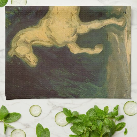 Plaster Statuette of a Horse van Vincent van Gogh Theedoek (Gevouwen)