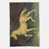 Plaster Statuette of a Horse van Vincent van Gogh Theedoek (Verticaal)