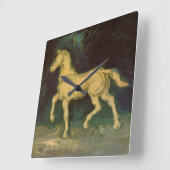 Plaster Statuette of a Horse van Vincent van Gogh Vierkante Klok (Hoek)