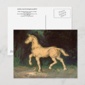 Plaster Statuette of Horse, Van Gogh Fine Art Briefkaart (Voorkant / Achterkant)