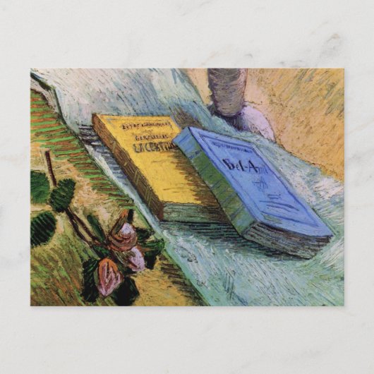 Plaster Statuette Roos en Novels Vincent van Gogh Briefkaart (Voorkant)