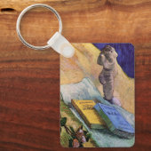 Plaster Statuette Roos en Novels Vincent van Gogh Sleutelhanger (Voorkant)