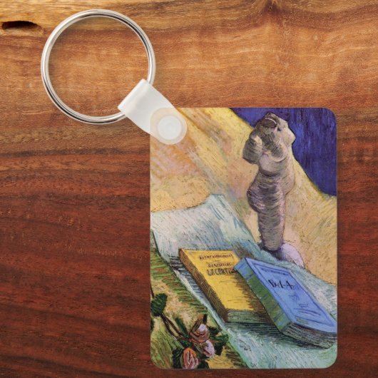 Plaster Statuette Roos en Novels Vincent van Gogh Sleutelhanger (Voorkant)