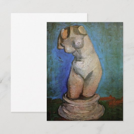 Plaster Statuette Vrouw Torso door Vincent van Gog (Voorkant / Achterkant)