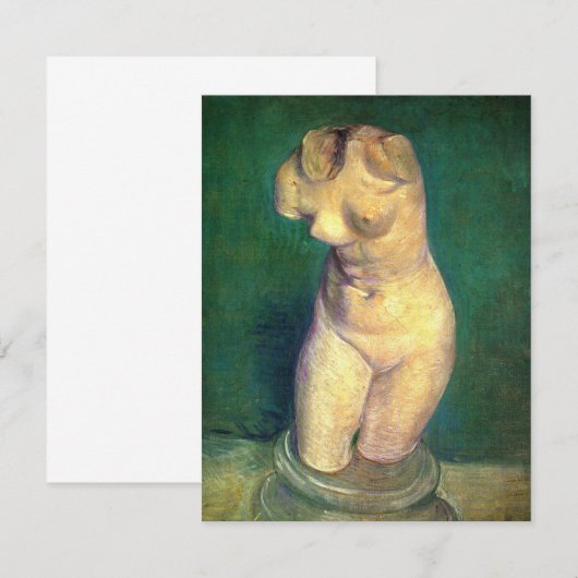 Plaster Statuette Vrouw Torso door Vincent van Gog (Voorkant / Achterkant)