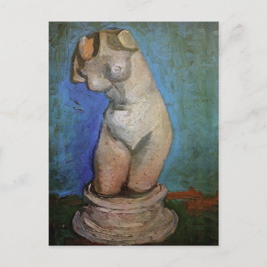 Plaster Statuette Vrouw Torso door Vincent van Gog Briefkaart (Voorkant)