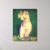 Plaster Statuette Vrouw Torso door Vincent van Gog Canvas Afdruk (Voorkant)