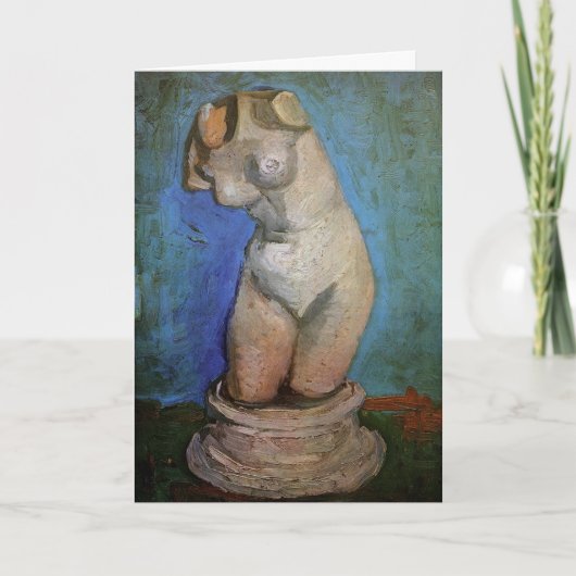 Plaster Statuette Vrouw Torso door Vincent van Gog Kaart (Voorkant)