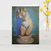 Plaster Statuette Vrouw Torso door Vincent van Gog Kaart (Gele Bloem)