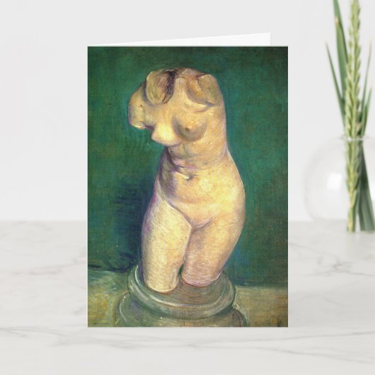 Plaster Statuette Vrouw Torso door Vincent van Gog Kaart (Voorkant)