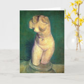 Plaster Statuette Vrouw Torso door Vincent van Gog Kaart (Gele Bloem)
