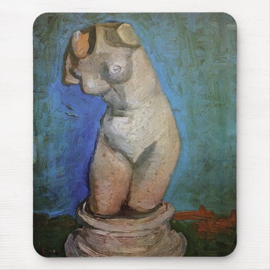 Plaster Statuette Vrouw Torso door Vincent van Gog Muismat (Voorkant)