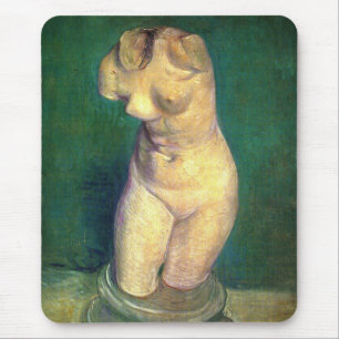 Plaster Statuette Vrouw Torso door Vincent van Gog Muismat