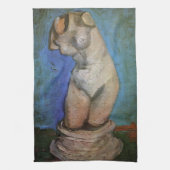 Plaster Statuette Vrouw Torso door Vincent van Gog Theedoek (Verticaal)