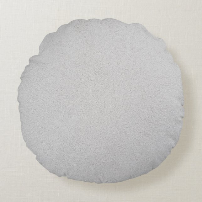 Plaster texture white housewall rond kussen (Voorkant)