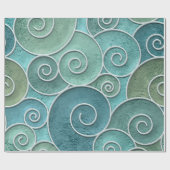 Plaster wall seamless texture with swirls pattern, cadeaupapier (Vlak)