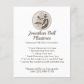 Plasterer Masonry Drywall Business Flyer (Voorkant)