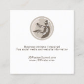 Plasterer Masonry Drywall Vierkante Visitekaartje (Achterkant)